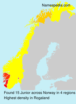 Surname Junior in Norway Surname Junior in Norway