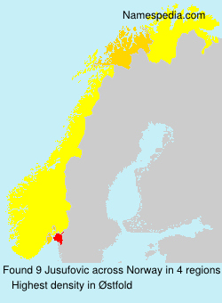 Surname Jusufovic in Norway Surname Jusufovic in Norway