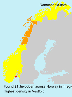 Surname Juvodden in Norway Surname Juvodden in Norway