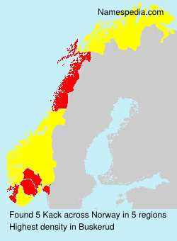 Surname Kack in Norway Surname Kack in Norway