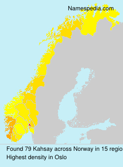 Surname Kahsay in Norway Surname Kahsay in Norway