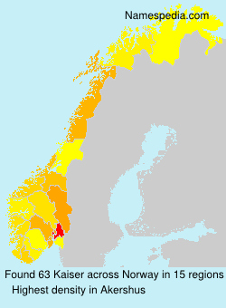 Surname Kaiser in Norway
