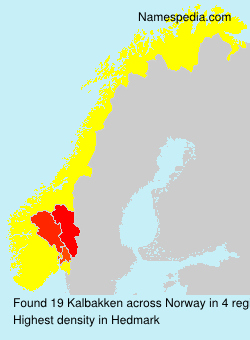 Surname Kalbakken in Norway Surname Kalbakken in Norway