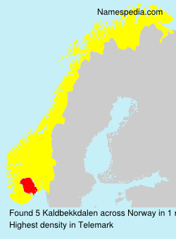 Surname Kaldbekkdalen in Norway Surname Kaldbekkdalen in Norway