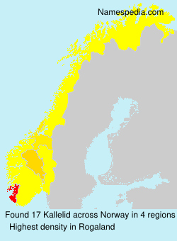 Surname Kallelid in Norway Surname Kallelid in Norway
