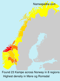 Surname Kampe in Norway