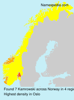 Surname Kamrowski in Norway Surname Kamrowski in Norway