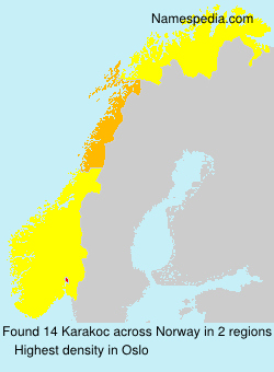 Surname Karakoc in Norway Surname Karakoc in Norway