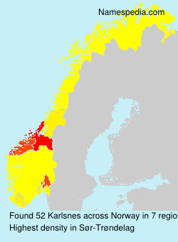 Surname Karlsnes in Norway Surname Karlsnes in Norway