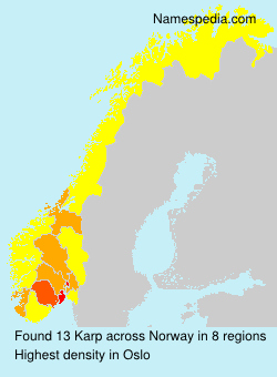 Surname Karp in Norway Surname Karp in Norway