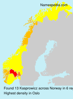 Surname Kasprowicz in Norway Surname Kasprowicz in Norway