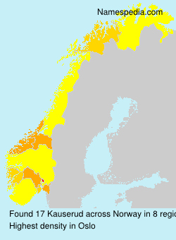 Surname Kauserud in Norway Surname Kauserud in Norway