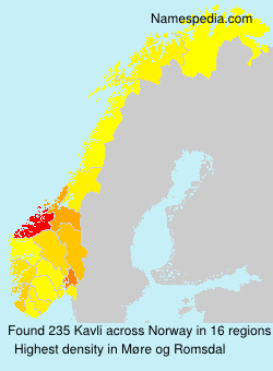 Surname Kavli in Norway Surname Kavli in Norway