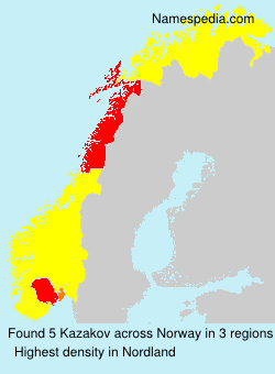 Surname Kazakov in Norway Surname Kazakov in Norway