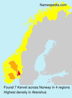 Surname Kervel in Norway Surname Kervel in Norway