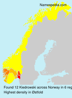 Surname Kiedrowski in Norway Surname Kiedrowski in Norway
