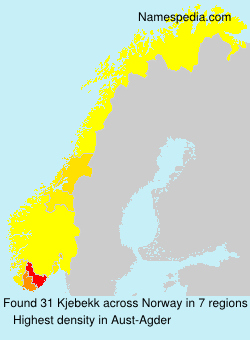 Surname Kjebekk in Norway Surname Kjebekk in Norway