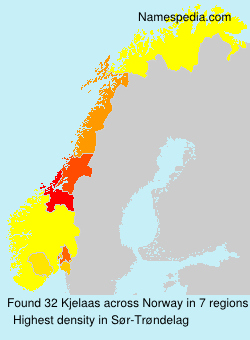 Surname Kjelaas in Norway
