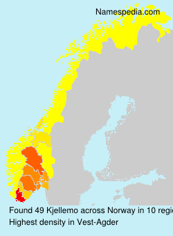 Surname Kjellemo in Norway