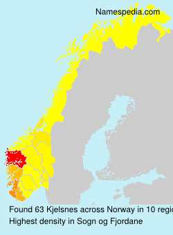 Surname Kjelsnes in Norway