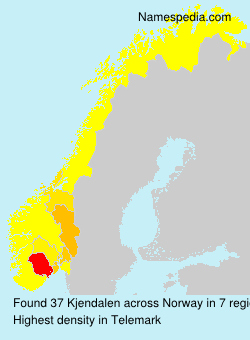 Surname Kjendalen in Norway Surname Kjendalen in Norway