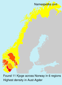 Surname Kjoge in Norway Surname Kjoge in Norway