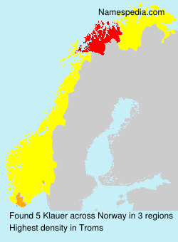 Surname Klauer in Norway Surname Klauer in Norway