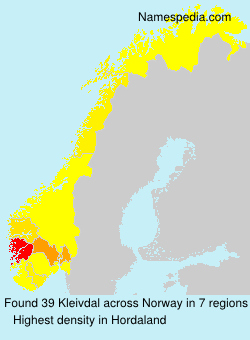 Surname Kleivdal in Norway