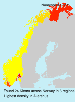 Surname Klemo in Norway Surname Klemo in Norway