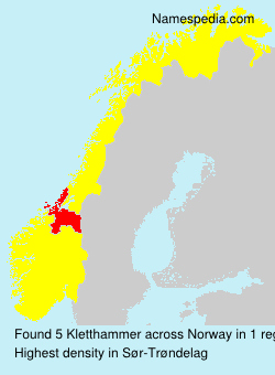 Surname Kletthammer in Norway Surname Kletthammer in Norway