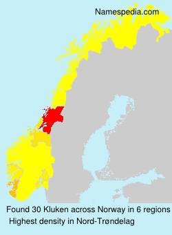 Surname Kluken in Norway