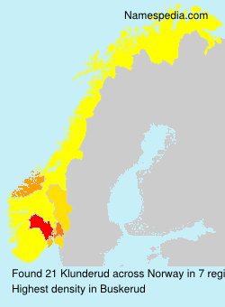 Surname Klunderud in Norway Surname Klunderud in Norway