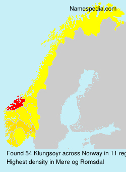 Surname Klungsoyr in Norway Surname Klungsoyr in Norway