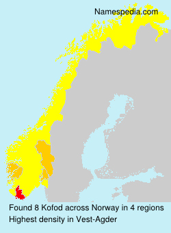 Surname Kofod in Norway Surname Kofod in Norway