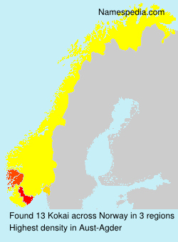 Surname Kokai in Norway Surname Kokai in Norway