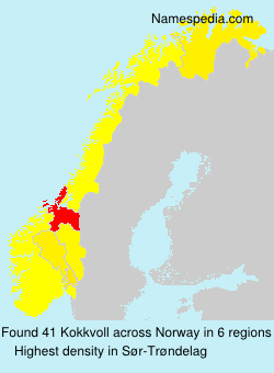 Surname Kokkvoll in Norway Surname Kokkvoll in Norway