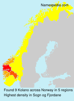 Surname Kolano in Norway Surname Kolano in Norway