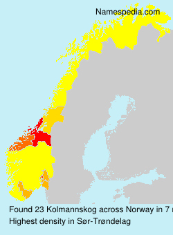Surname Kolmannskog in Norway Surname Kolmannskog in Norway