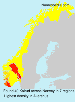 Surname Kolrud in Norway Surname Kolrud in Norway