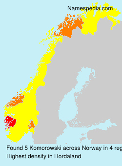 Surname Komorowski in Norway Surname Komorowski in Norway