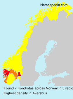 Surname Kondrotas in Norway Surname Kondrotas in Norway