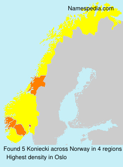 Surname Koniecki in Norway Surname Koniecki in Norway