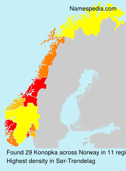 Surname Konopka in Norway Surname Konopka in Norway