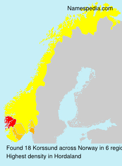Surname Korssund in Norway Surname Korssund in Norway