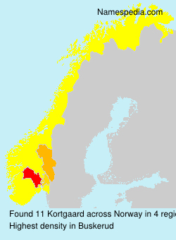 Surname Kortgaard in Norway Surname Kortgaard in Norway