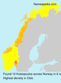 Surname Kostopoulos in Norway Surname Kostopoulos in Norway
