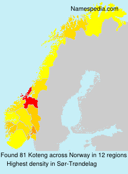 Surname Koteng in Norway Surname Koteng in Norway