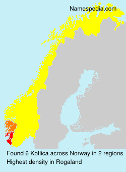 Surname Kotlica in Norway