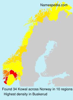 Surname Kowal in Norway Surname Kowal in Norway