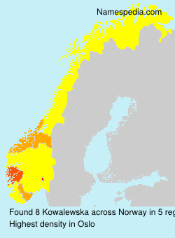 Surname Kowalewska in Norway Surname Kowalewska in Norway